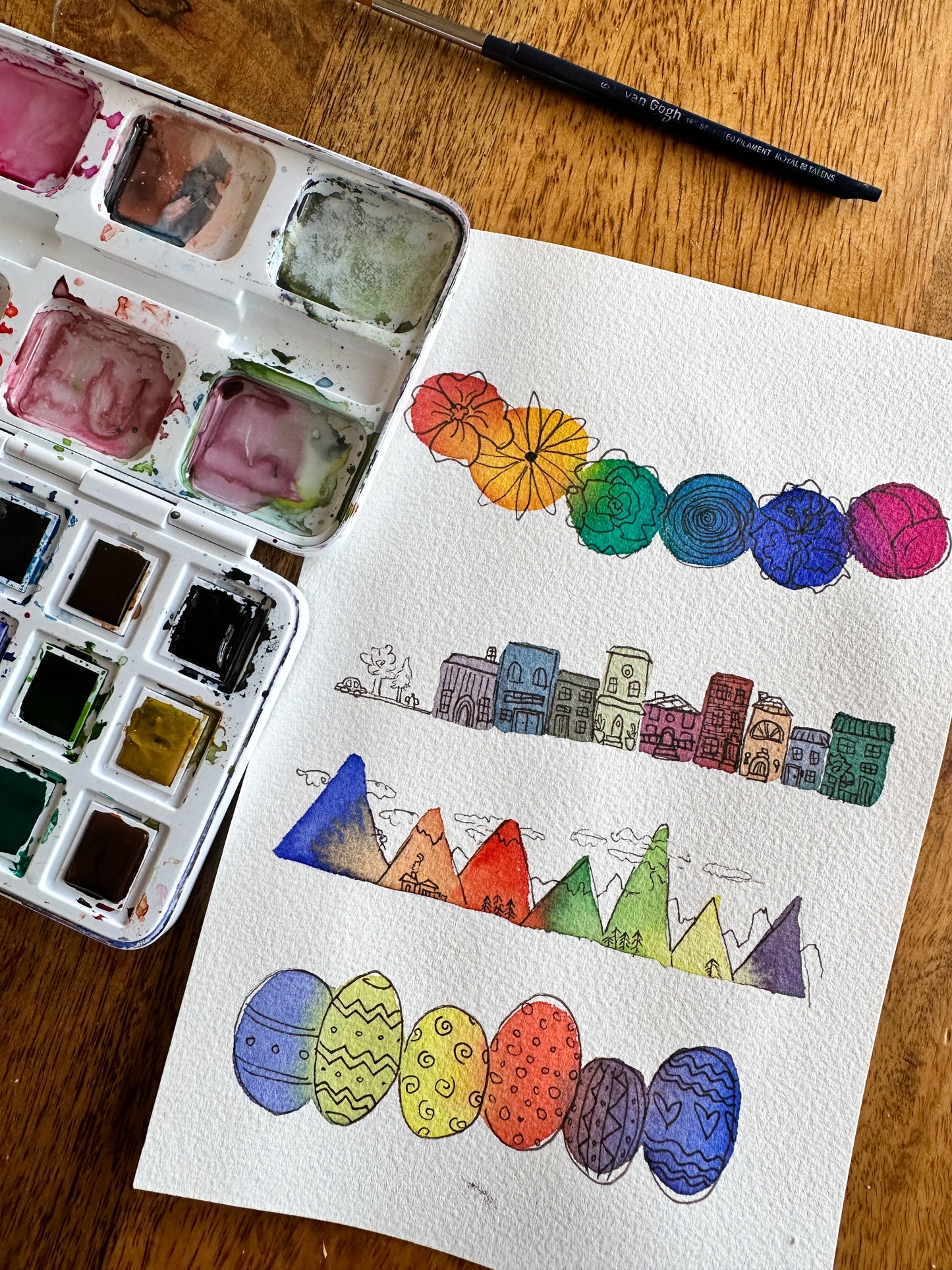 Tuesday KIDS Intro to Watercolor - Ages 8+