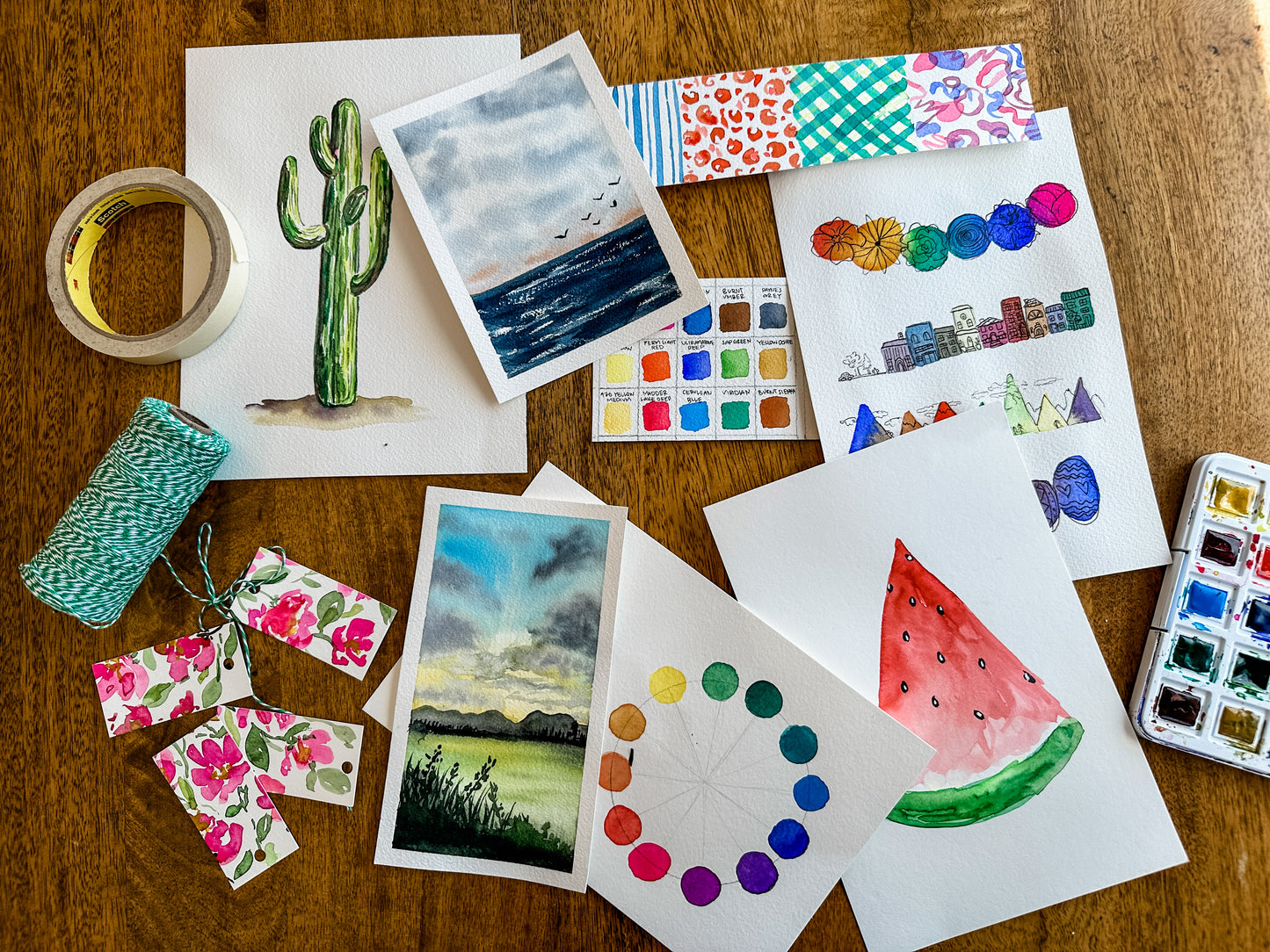 Tuesday KIDS Intro to Watercolor - Ages 8+